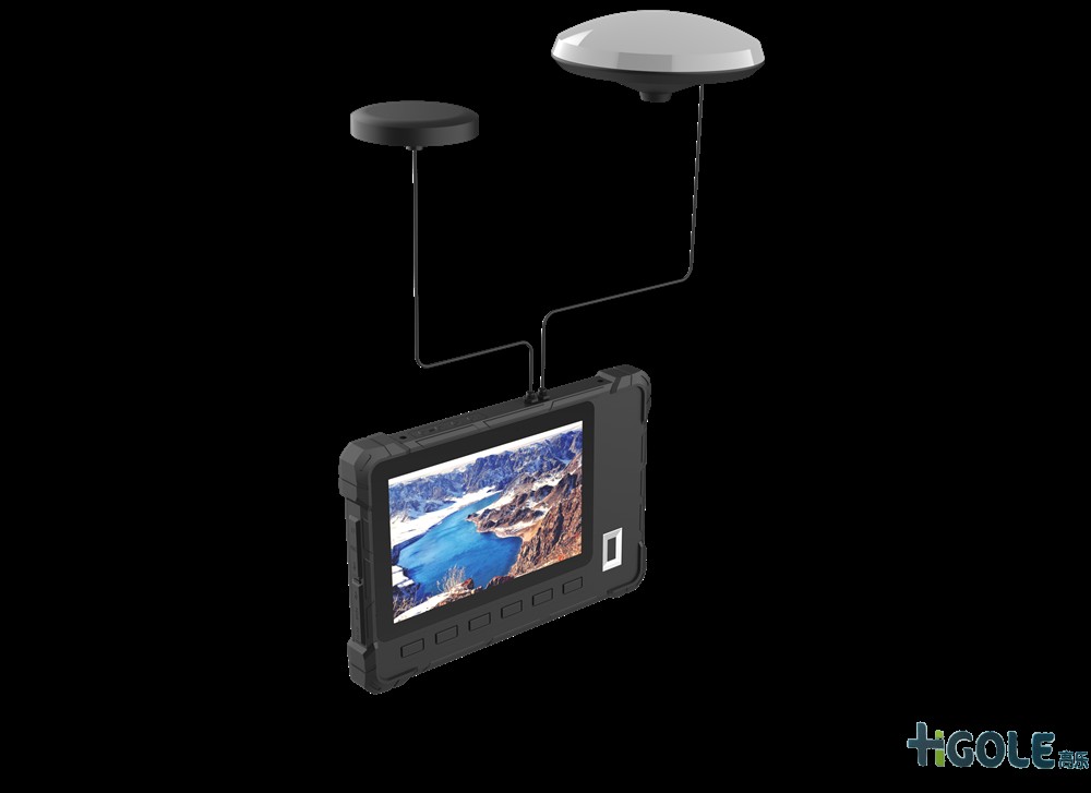 RTK高精度三防平板电脑画圆测试演示 RTK高精度三防平板电脑画圆测试演示